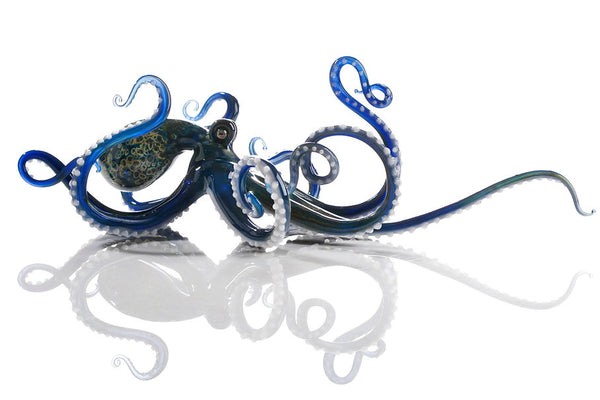 Large Glass Octopus Sculpture