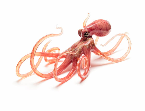 Large Glass Octopus Sculpture