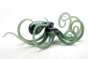 Large Glass Octopus Sculpture